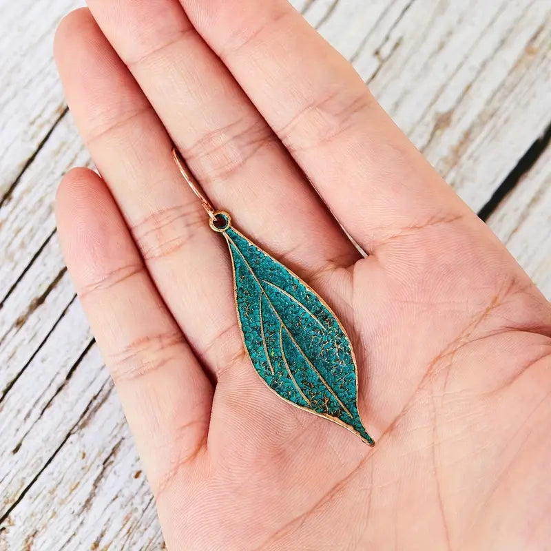 Plant Earrings - Blue
