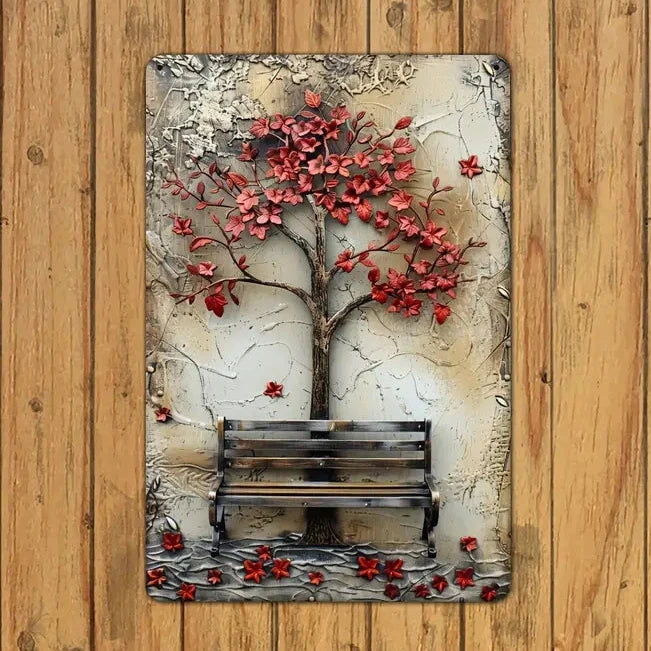 Maple Tree Metal Sign