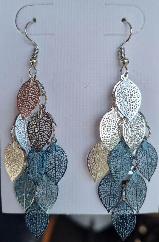 Plant Earrings - Multicolor Mini Leaves
