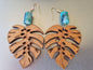 Plant Earrings - Monstera Boho