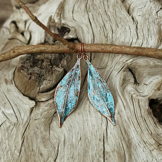 Plant Earrings - Blue