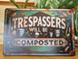 metal sign